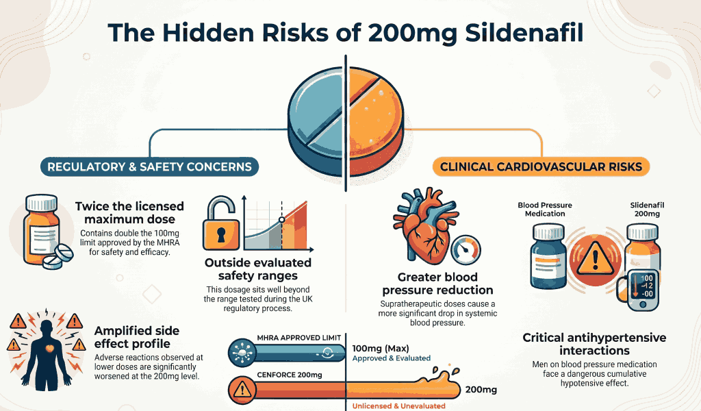 Hidden risks of 200mg sildenafil: safety concerns and cardiovascular risks
