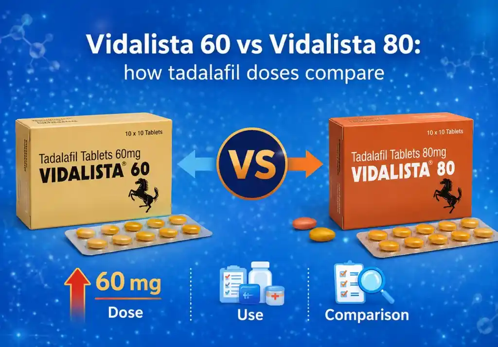 Vidalista 60mg vs 80mg tadalafil dose comparison
